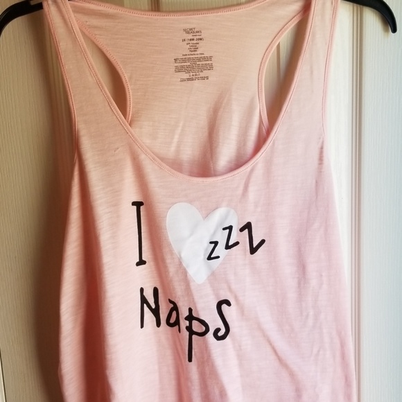 #NWT SECRET TREASURES PINK SLEEP TANK - Picture 2 of 3